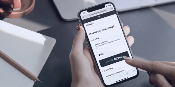 pay with bitcoin sketch